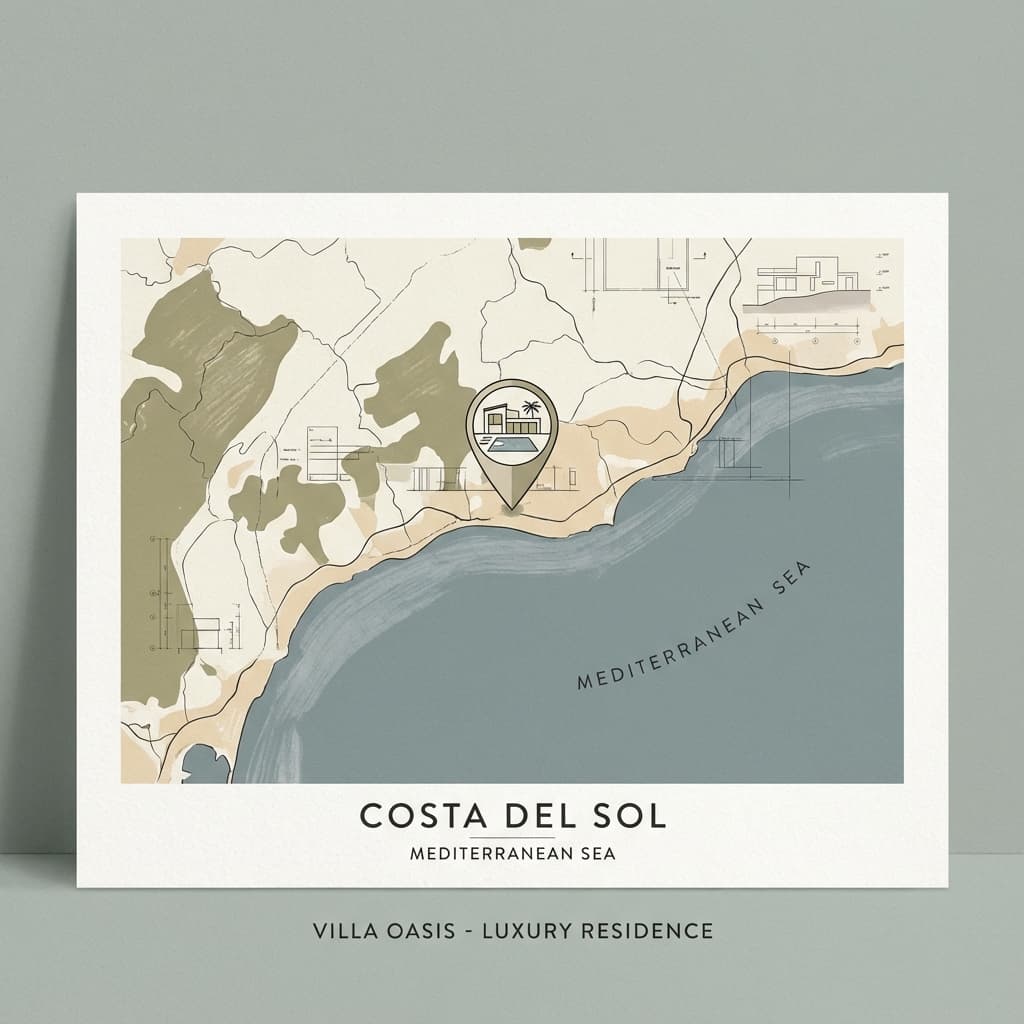Villa Oasis Location Map